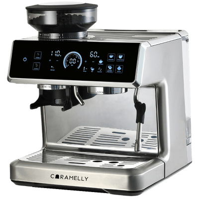 Caramelly Latte Touch Coffee Machine with Precision Grinding and Touchscreen - Caramelly