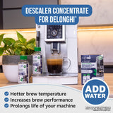 Caffenu® Descaling Kit for DeLonghi Coffee Machines (2 or 4 Doses) - Caramelly