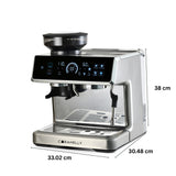 Caramelly Latte Touch Coffee Machine with Precision Grinding and Touchscreen - Caramelly
