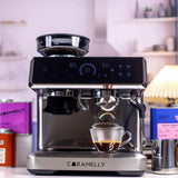 Caramelly Latte Touch Coffee Machine with Precision Grinding and Touchscreen - Caramelly