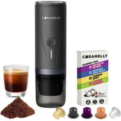Caramelly Fikapresso Portable Nespresso® Pods Compatible Espresso Maker - Caramelly