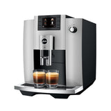 Jura E6 Coffee Machine - Platinum (Latest Easy Cappuccino Model) - Caramelly