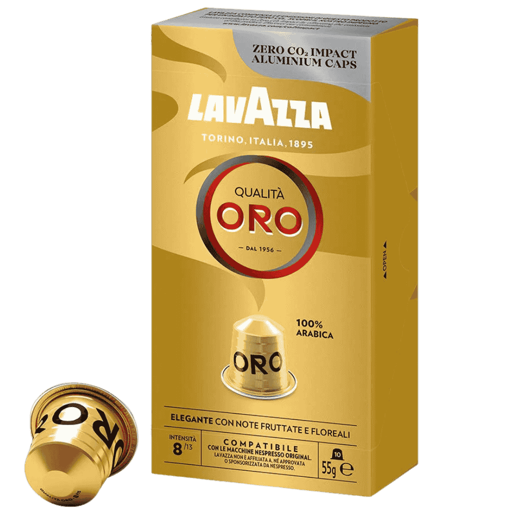 LAVAZZA compatible with Nespresso* Original Machines Qualità Oro Capsules - 10 Pods - Caramelly