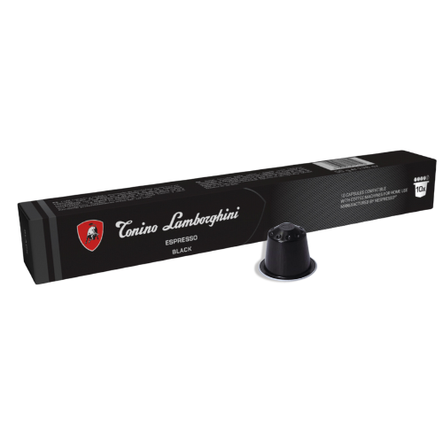 T.Lamborghini Nespresso Compatible Espresso Black Capsules/Pods - Caramelly