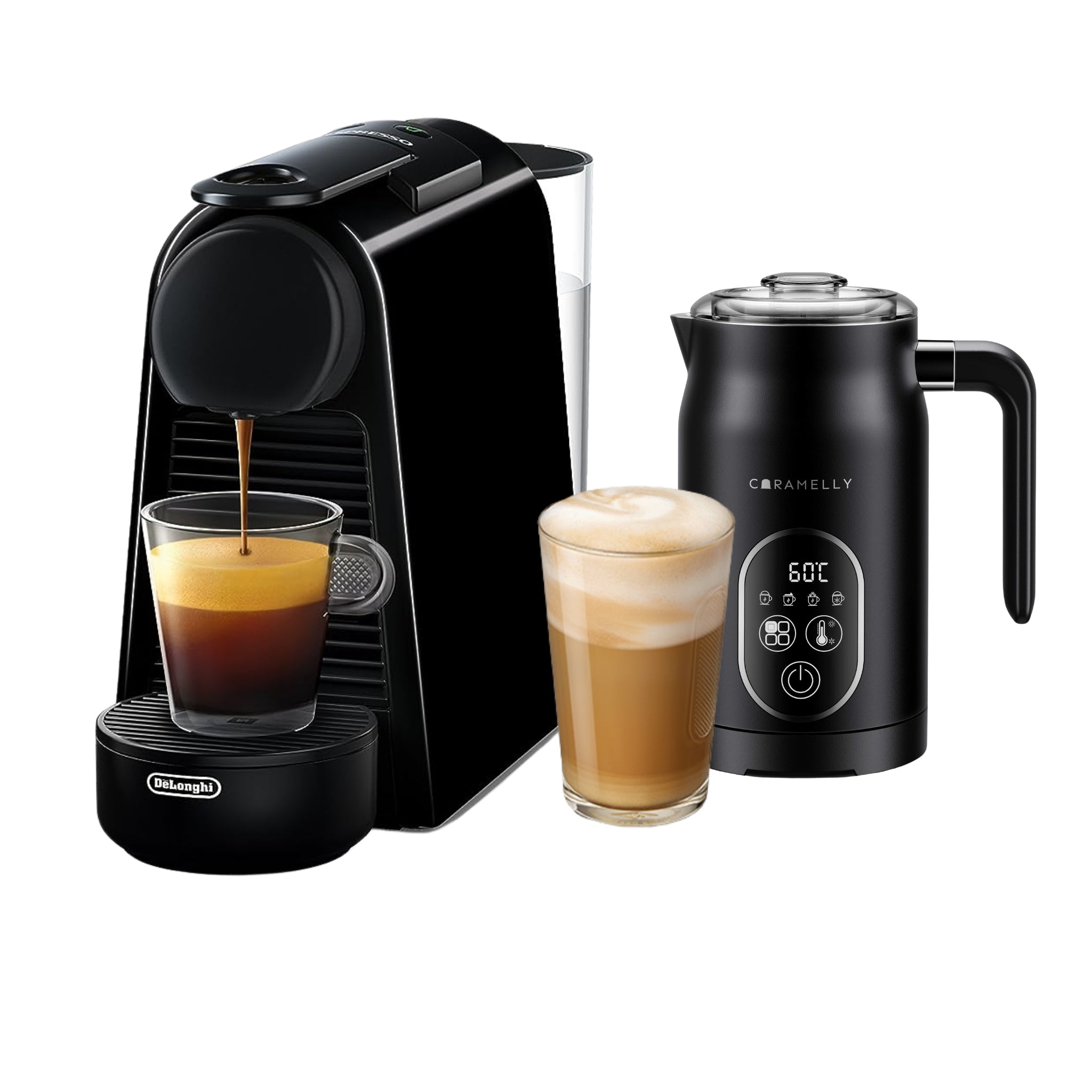 Nespresso® Essenza Mini with Milk Frother Free 10 Coffee Capsules