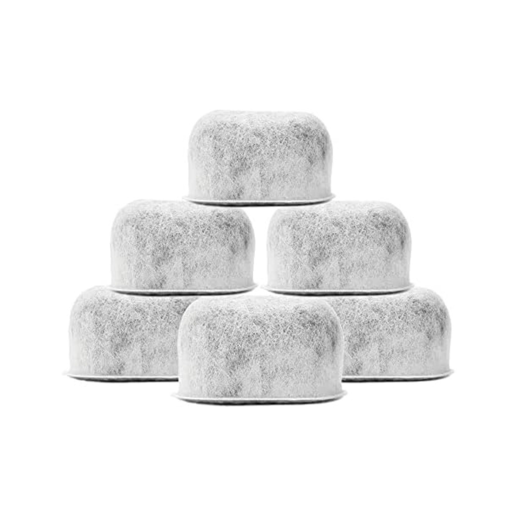 6 Pack Replacement Carbon Water Filters Compatible with Breville - Premium Activated Carbon Filter