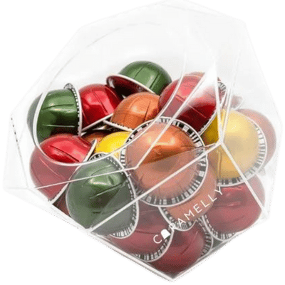 Caramelly HexaQube - Acrylic Pods Holder for both Original & Vertuo - Caramelly