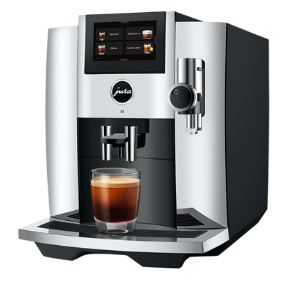 Jura S8 Coffee Machine (Latest Chrome P.A.G.2 Model) - Caramelly