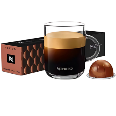 Nespresso Vertuo Roasted Hazelnut Coffee Capsules/Pods - Caramelly