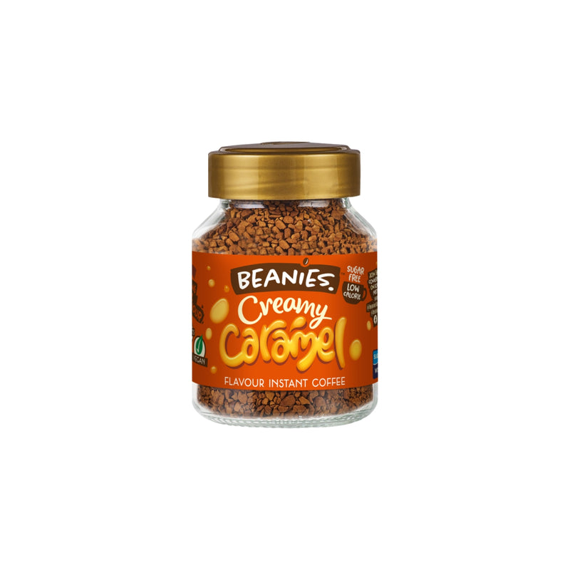 Beanies Creamy Caramel Flavour Infused Instant Coffee - 50g