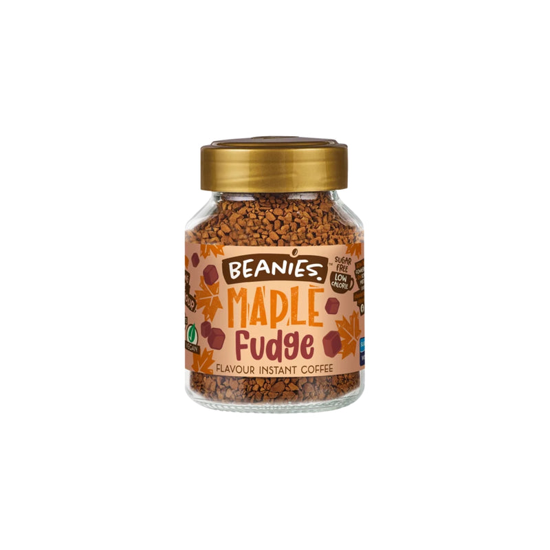 Beanies Maple Fudge Flavour Infused Instant Coffee - 50g