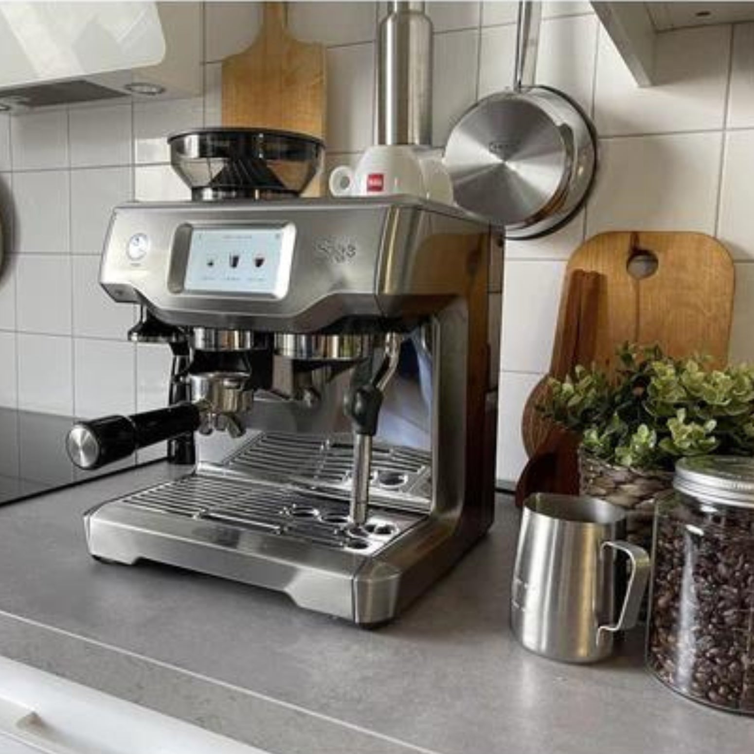 Breville/Sage The Barista Touch Impress Latest Cold Brew Version (SES882 / BES881BSS) Espresso Machine - Caramelly