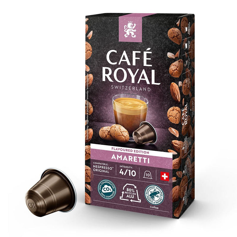 Café Royal Amaretti Coffee Capsules - 10 Pods - Caramelly