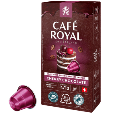 Café Royal Cherry Chocolate Coffee Capsules - 10 Pods - Caramelly