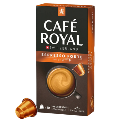 Café Royal Espresso Forte Nespresso® Compatible Coffee Capsules - 10 Pods - Caramelly