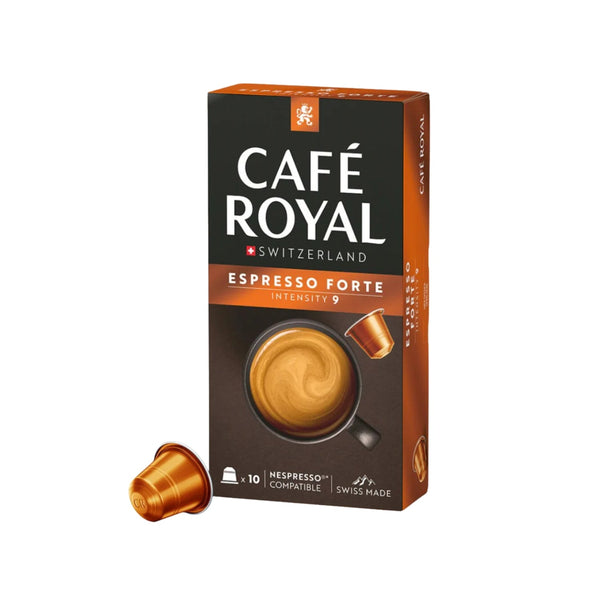 Café Royal Espresso Forte Nespresso® Compatible Coffee Capsules - 10 Pods - Caramelly