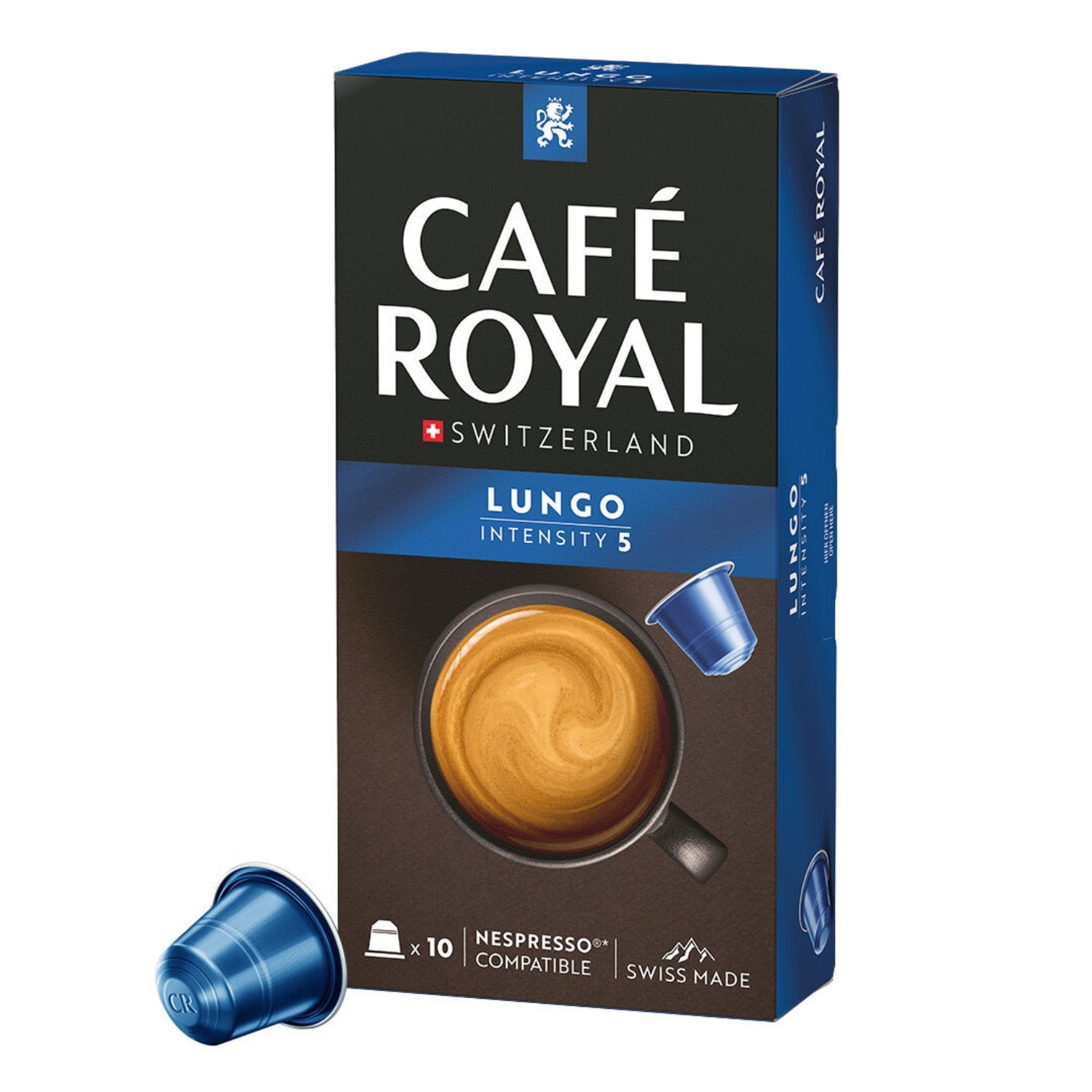 Café Royal Lungo Decaf Nespresso® Compatible Coffee Capsules - 10 Pods