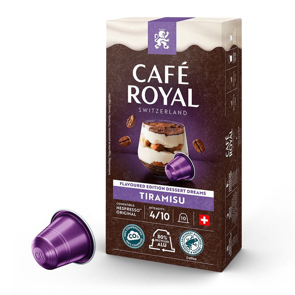 Café Royal Tiramisu Coffee Capsules - 10 Pods - Caramelly