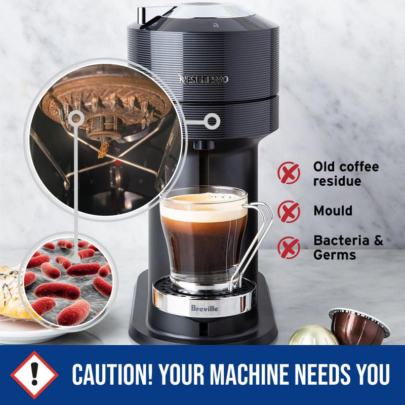 Nespresso Vertuoline Espresso Capsules Caffenu® Cleaning