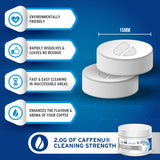 Caffenu® Cleaning Tablets Tub 100 x 2.0gm - Compatible with all Coffee Machines - Caramelly