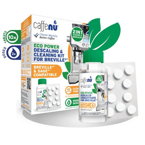 Caffenu® Eco Power Cleaning Tablets & Descaler Kit - Compatible with all Sage/Breville Machines