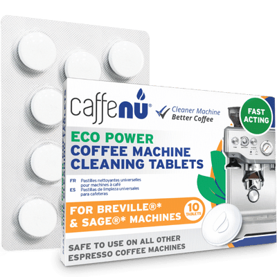 Caffenu® Sage/Breville Power Cleaning Tablets (10 Tabs x 1.4g) - Compatible with all Sage/Breville Machines - Caramelly