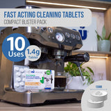 Caffenu® Sage/Breville Power Cleaning Tablets (10 Tabs x 1.4g) - Compatible with all Sage/Breville Machines - Caramelly