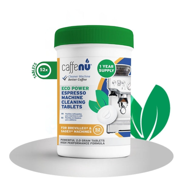 Caffenu® Sage/Breville Power Cleaning Tablets (52 Tabs x 2g) - Compatible with all Sage/Breville Machines - Caramelly