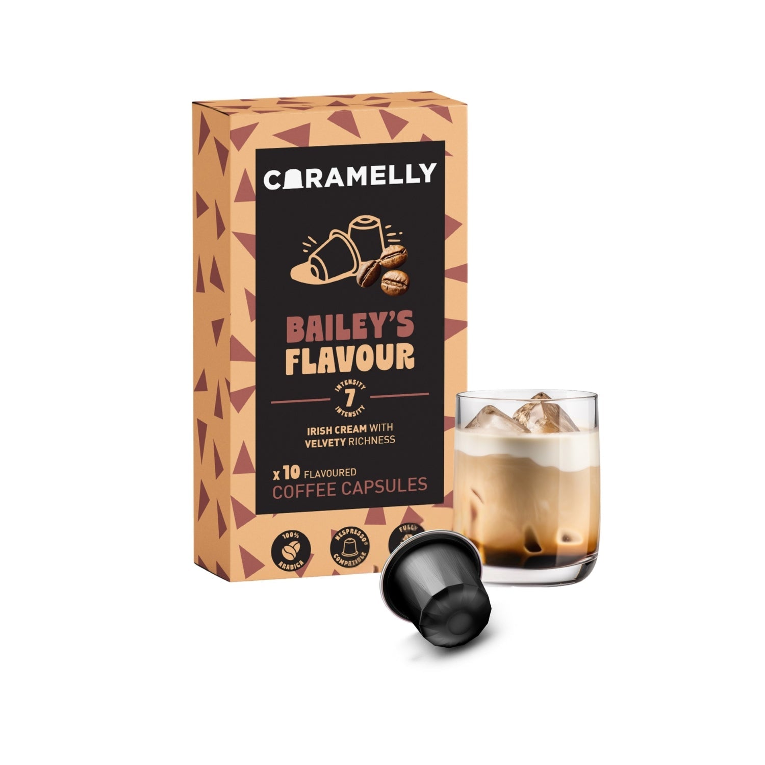 Caramelly Baileys Flavour Nespresso® Compatible Coffee Capsules - 10 Pods - Caramelly