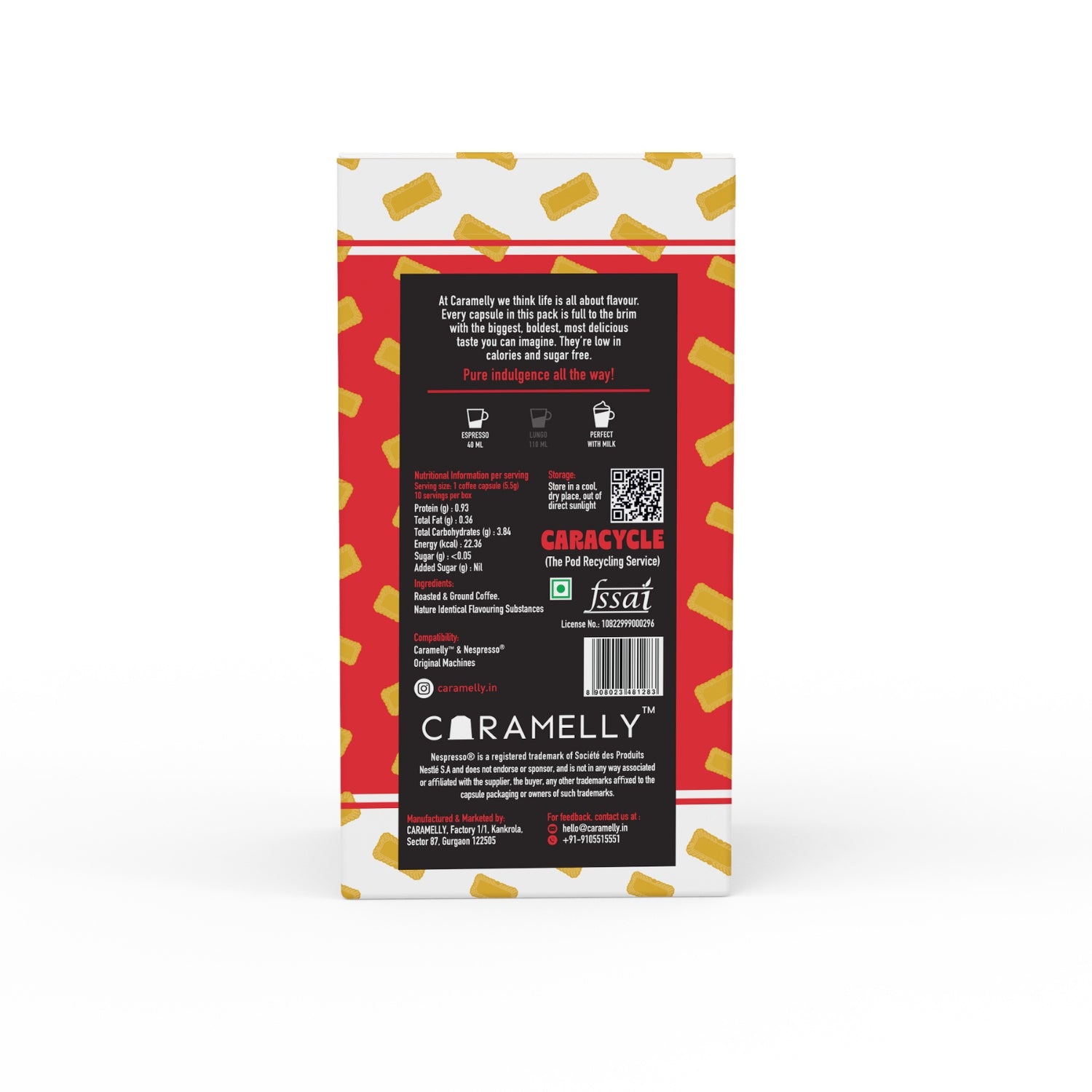 Caramelly Biscoffee Crunch Flavoured Nespresso® Compatible Coffee Capsules - 10 Pods - Caramelly