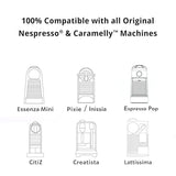 Caramelly Cappuccino Blend Nespresso® Compatible Coffee Capsules - 10 Pods - Caramelly