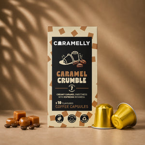 Caramelly Caramel Crumble Flavoured Nespresso® Compatible Coffee Capsules - 10 Pods