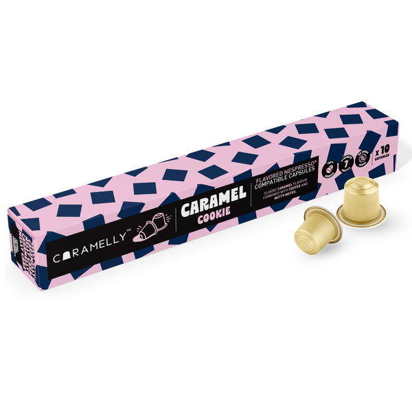 Caramelly Caramel Cookie Flavoured Nespresso® Compatible Coffee Capsules - 10 Pods