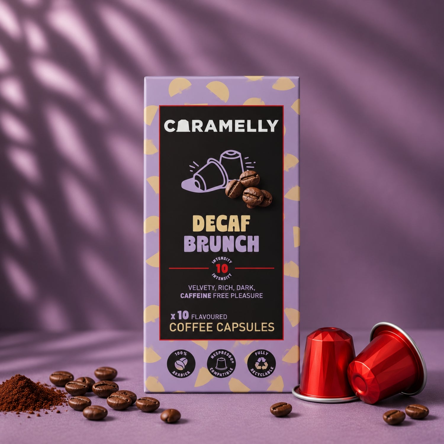 Caramelly Decaf Brunch Coffee Capsules - 10 Pods - Caramelly