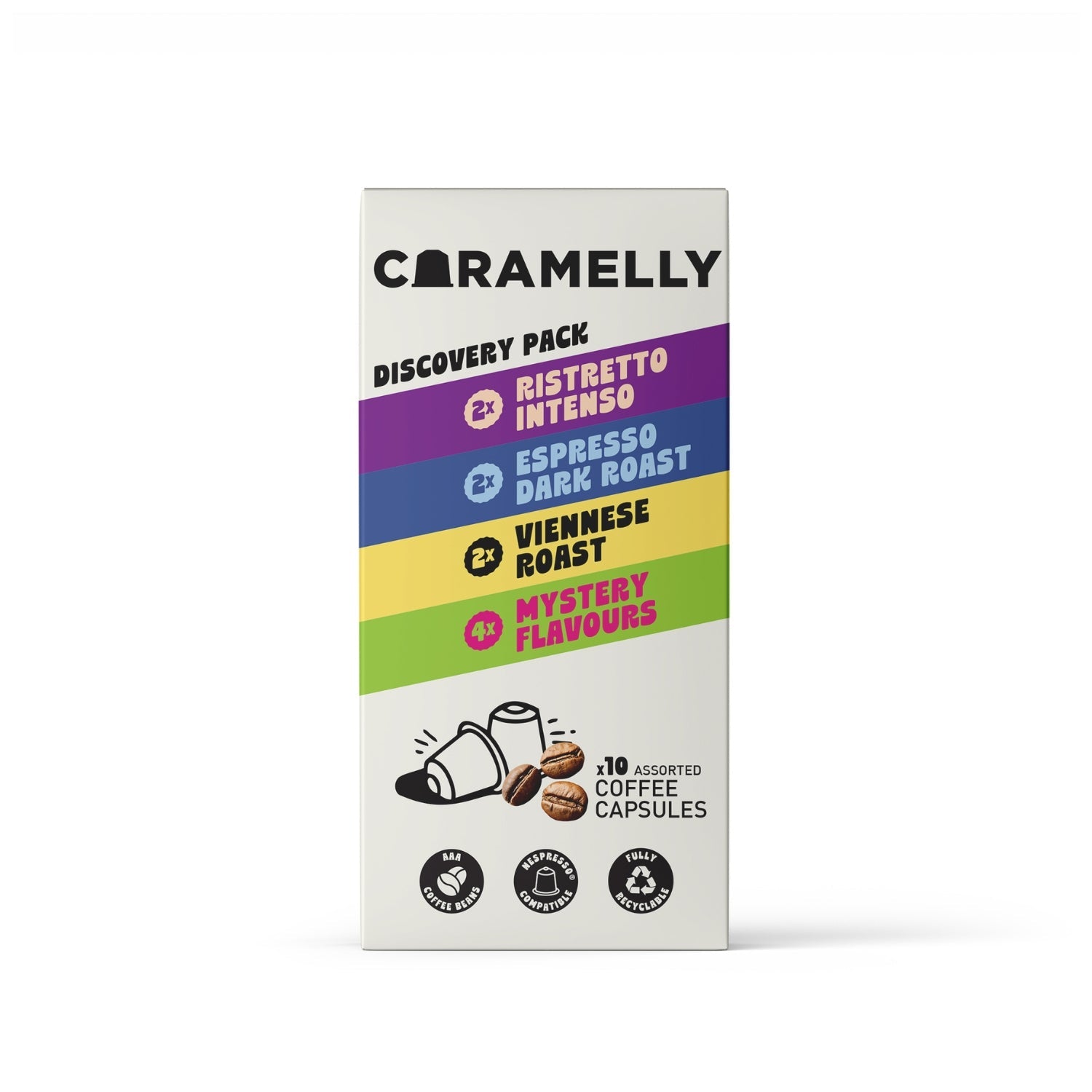 Caramelly Discovery Pack - 10 Pods - Caramelly