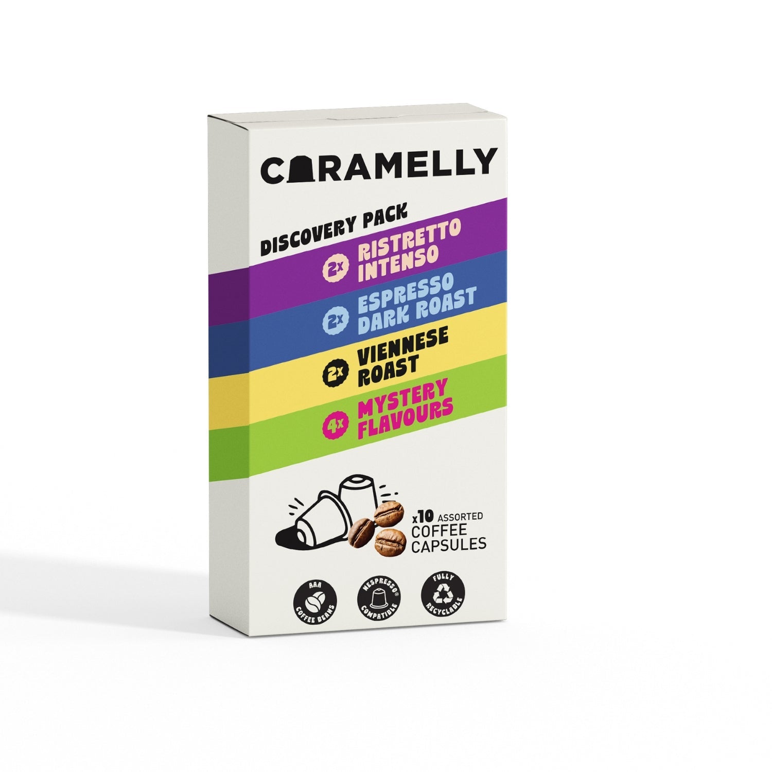 Caramelly Discovery Pack - 10 Pods - Caramelly