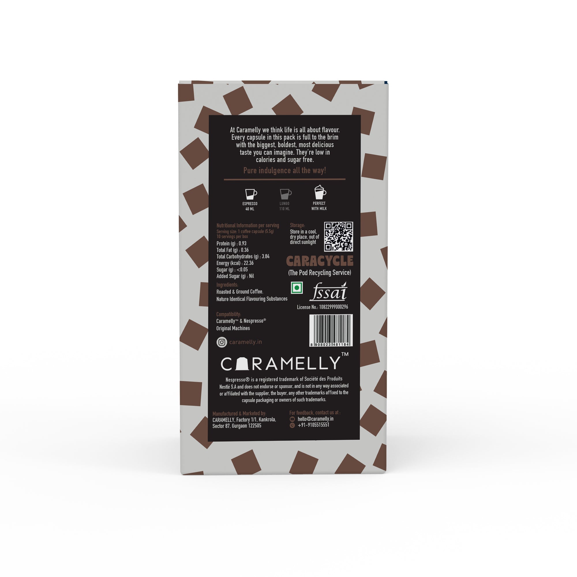 Caramelly Double Chocolate Coffee Capsules - 10 Pods - Caramelly