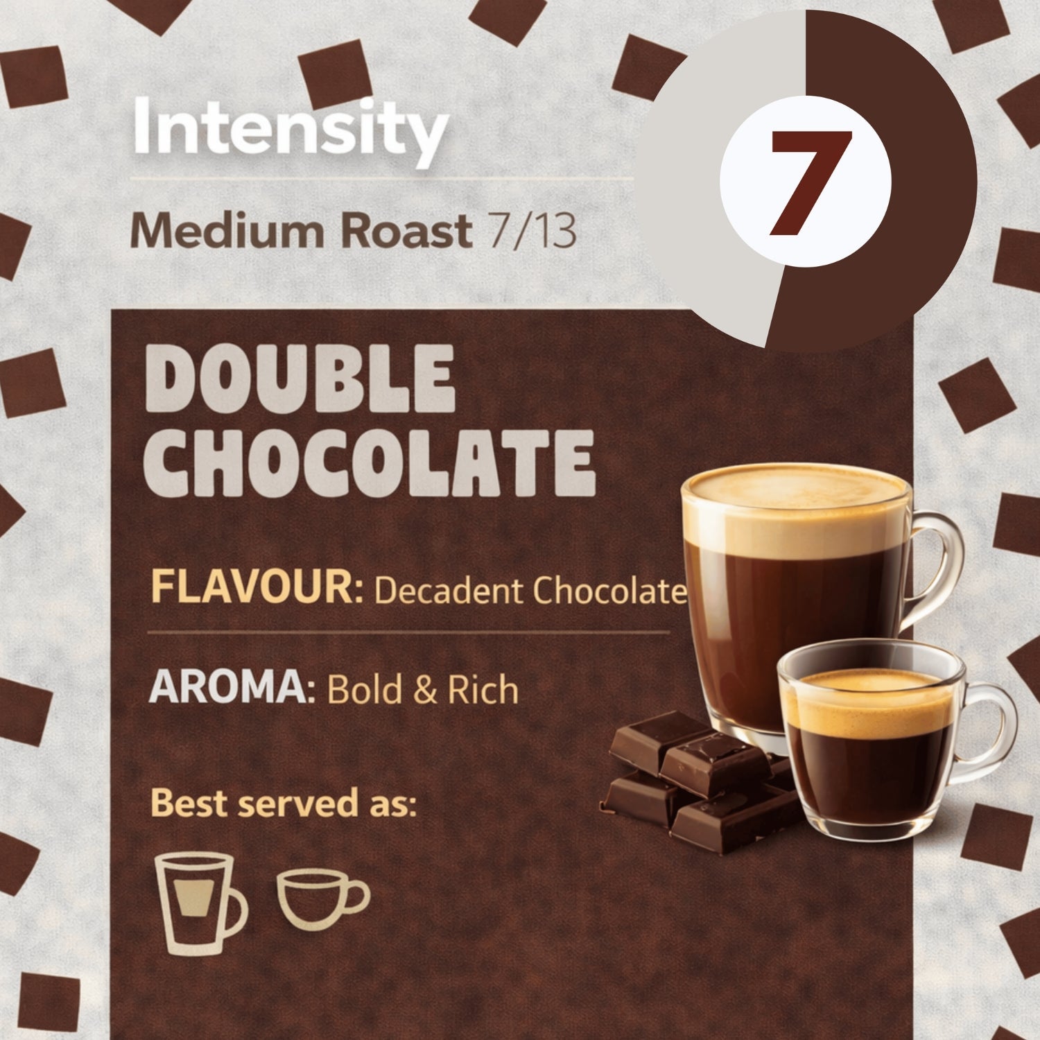 Caramelly Double Chocolate Flavoured Nespresso® Compatible Coffee Capsules - 10 Pods - Caramelly