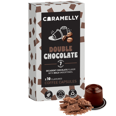 Caramelly Double Chocolate Coffee Capsules - 10 Pods - Caramelly