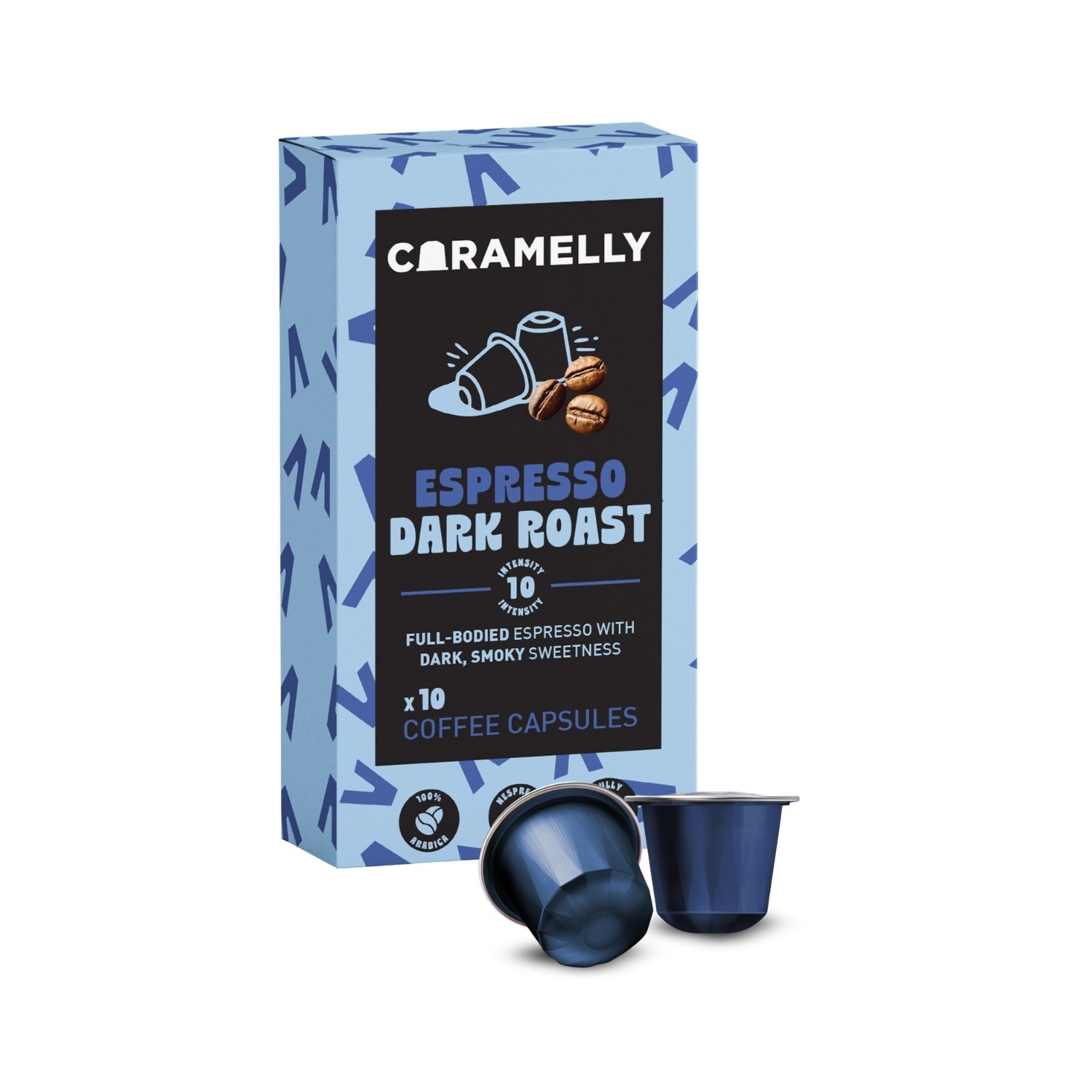 Caramelly Espresso Dark Roast Nespresso® Compatible Coffee Capsules - 10 Pods - Caramelly