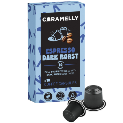Caramelly Espresso Dark Roast Nespresso® Compatible Coffee Capsules - 10 Pods - Caramelly