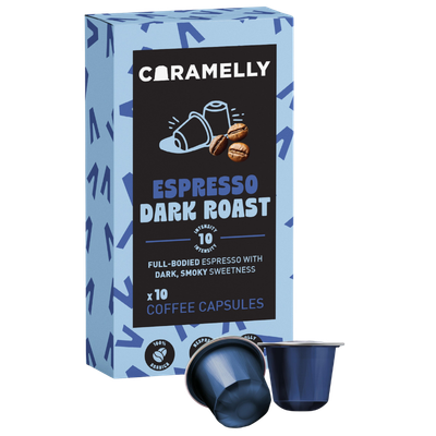 Caramelly Espresso Dark Roast Nespresso® Compatible Coffee Capsules - 10 Pods - Caramelly