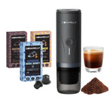 Caramelly Fikapresso Portable Nespresso® Pods Compatible Espresso Maker + Free 30 Pods - Caramelly