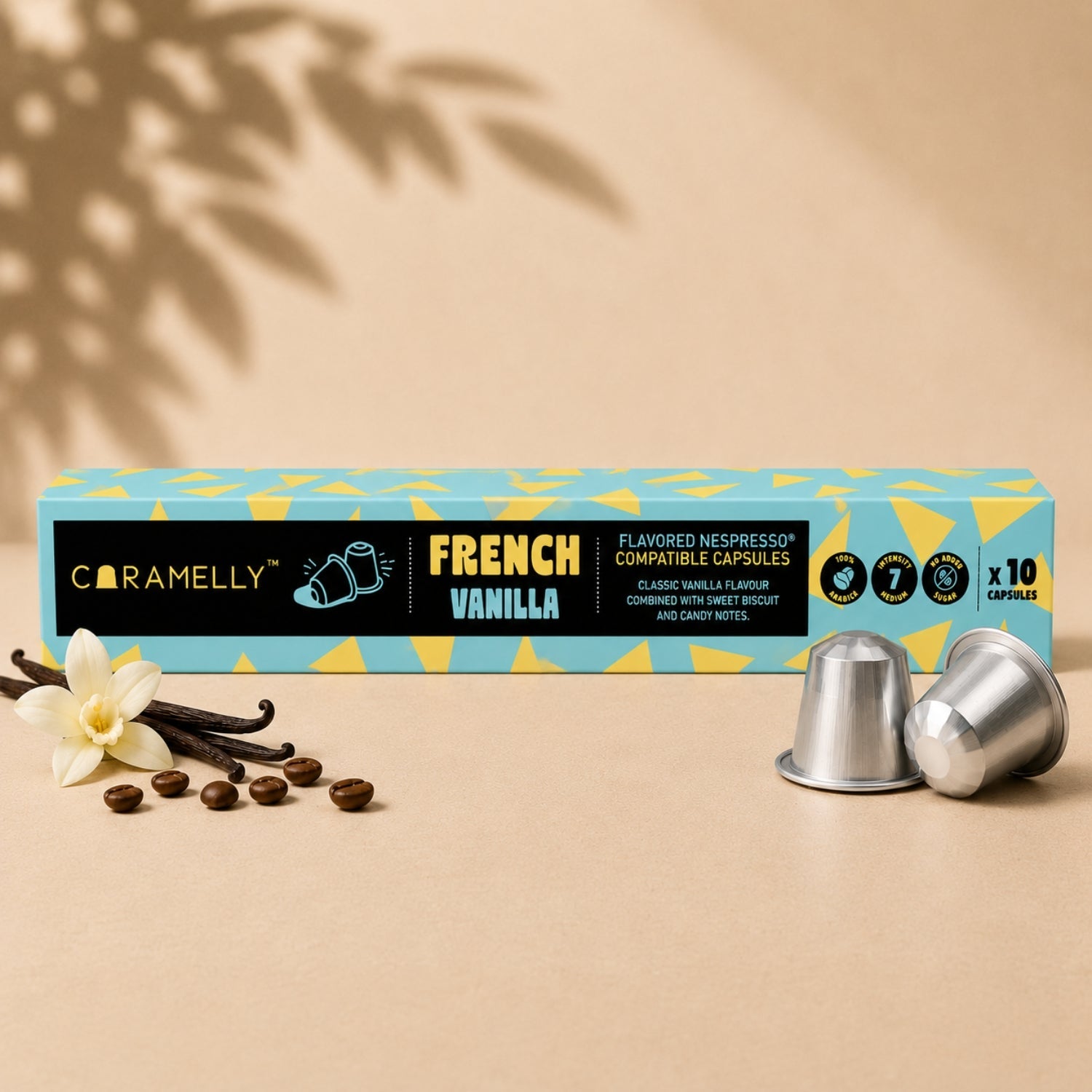 Caramelly French Vanilla Flavoured Nespresso® Compatible Coffee Capsules - 10 Pods - Caramelly