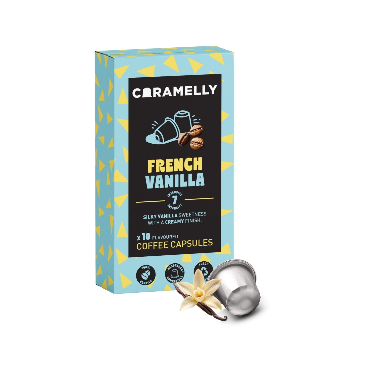 Caramelly French Vanilla Flavoured Nespresso® Compatible Coffee Capsules - 10 Pods - Caramelly