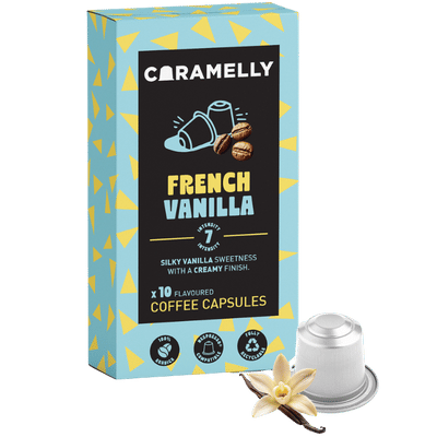Caramelly French Vanilla Nespresso Compatible Coffee Capsules - 10 Pods - Caramelly