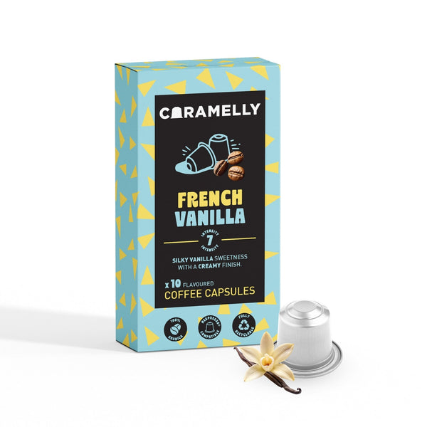 Caramelly French Vanilla Nespresso Compatible Coffee Capsules - 10 Pods - Caramelly