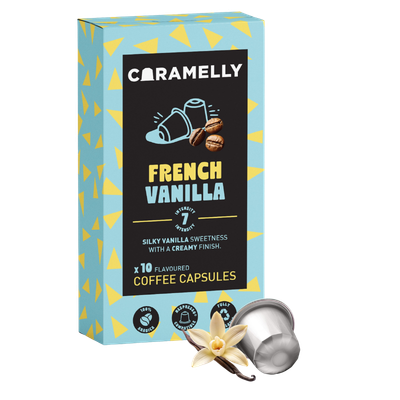 Caramelly French Vanilla Flavoured Nespresso® Compatible Coffee Capsules - 10 Pods - Caramelly