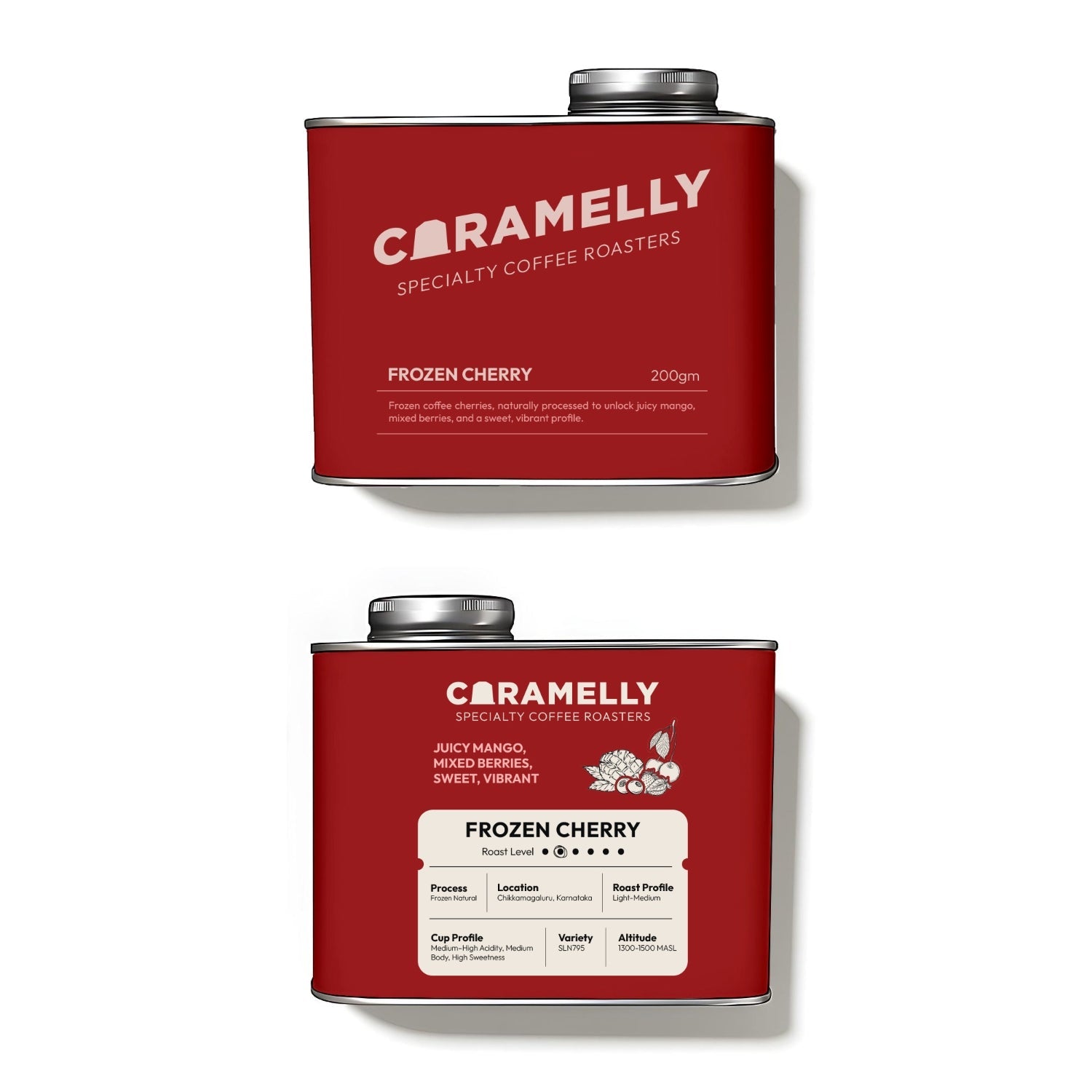 Caramelly Frozen Cherry Coffee - Caramelly