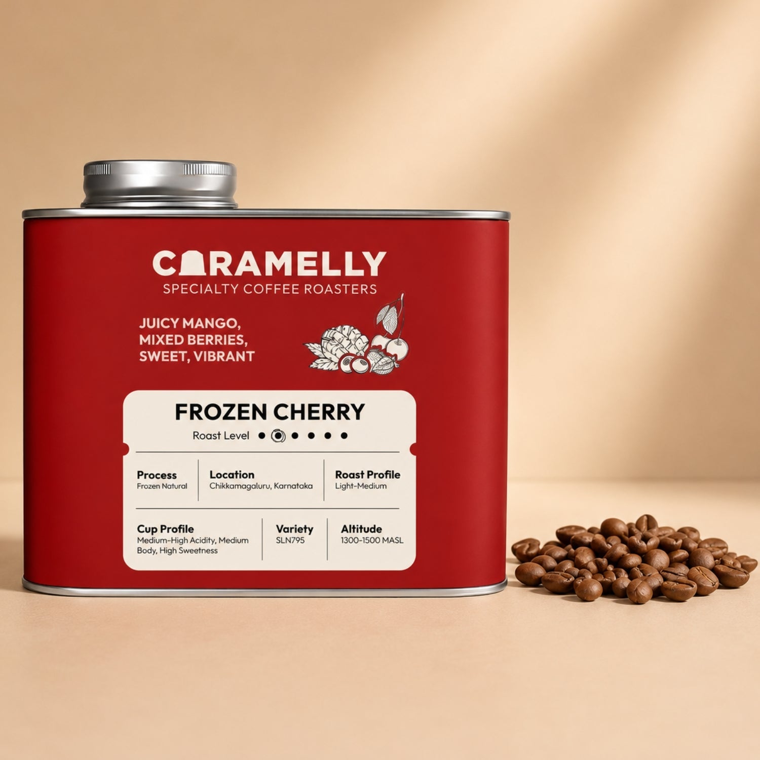 Caramelly Frozen Cherry Coffee - Caramelly